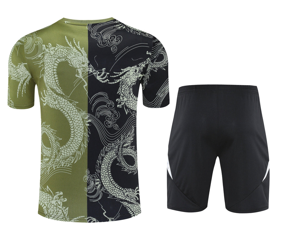 Real Madrid 2025/26 Training Kit - Black/Moss Green