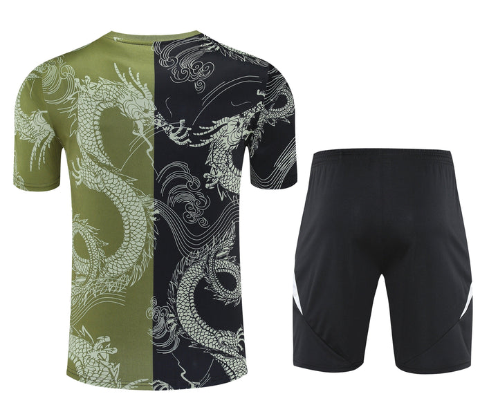 Real Madrid 2025/26 Training Kit - Black/Moss Green