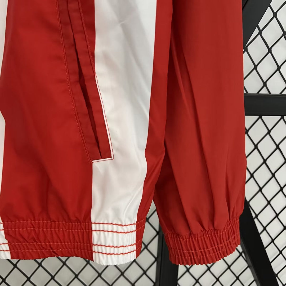 Manchester City Reversible Windbreaker Jacket - Red/Light Blue