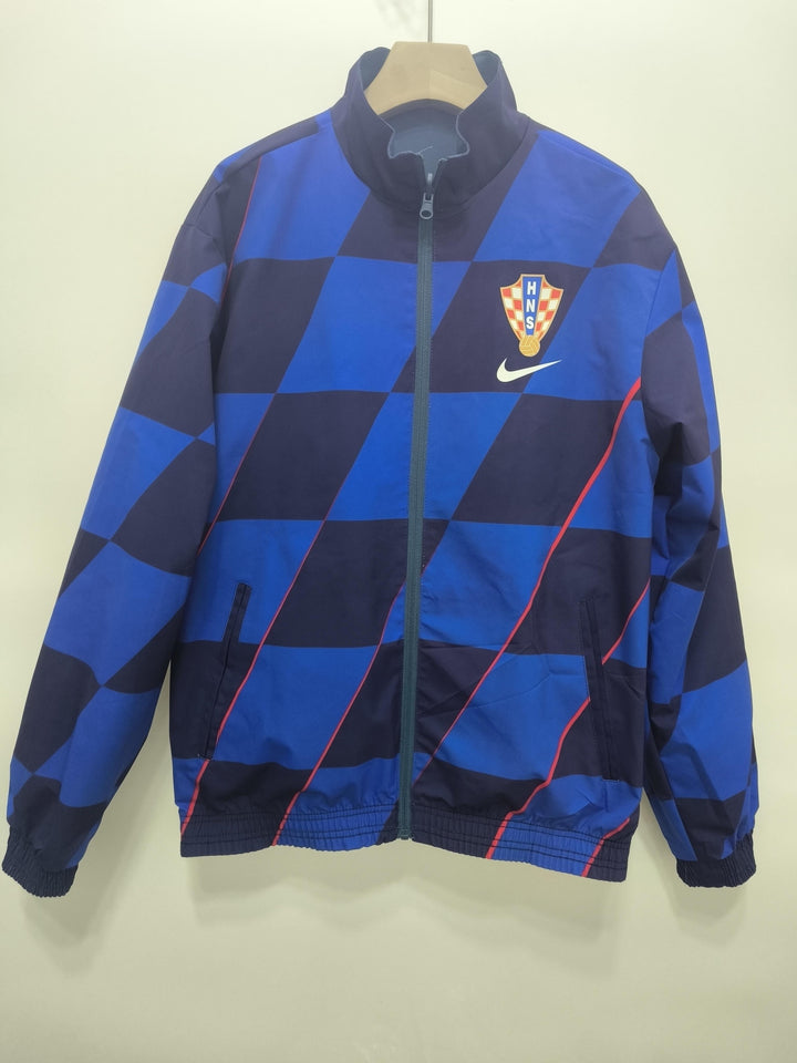 Croatia Reversible Windbreaker Jacket - Navy Blue