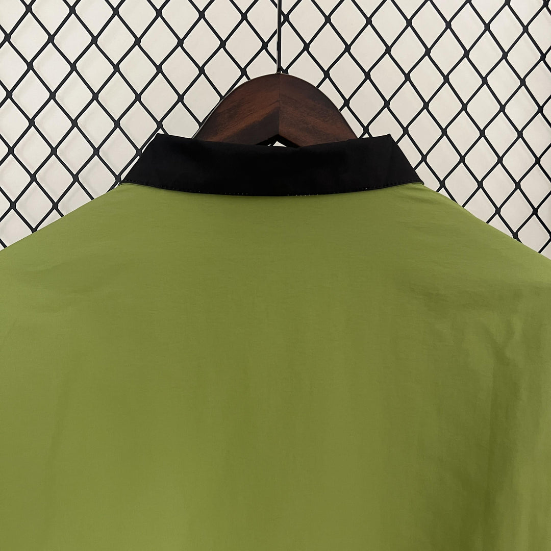 Denmark Reversible Windbreaker Jacket - Moss Green/Blue