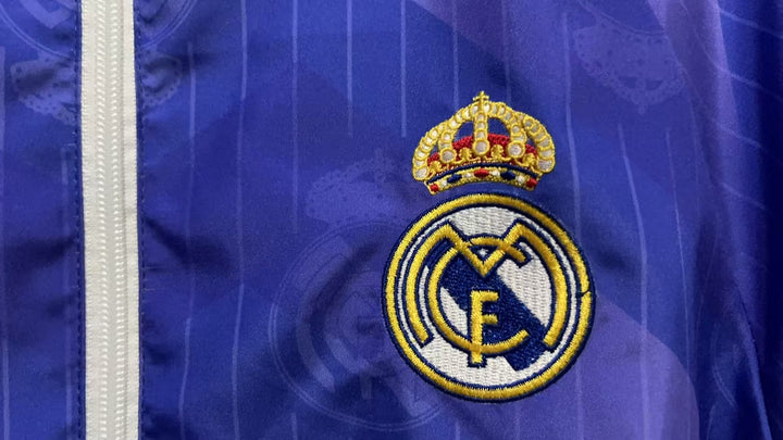 Real Madrid Reversible Windbreaker Jacket 1996/97 - Blue