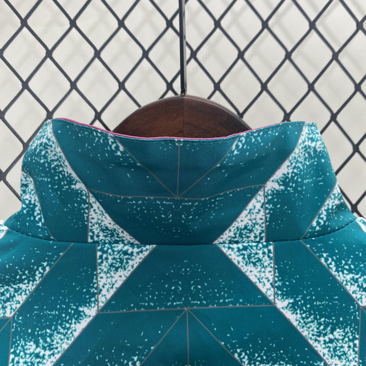 Germany Reversible Windbreaker Jacket - Turquoise/Pink