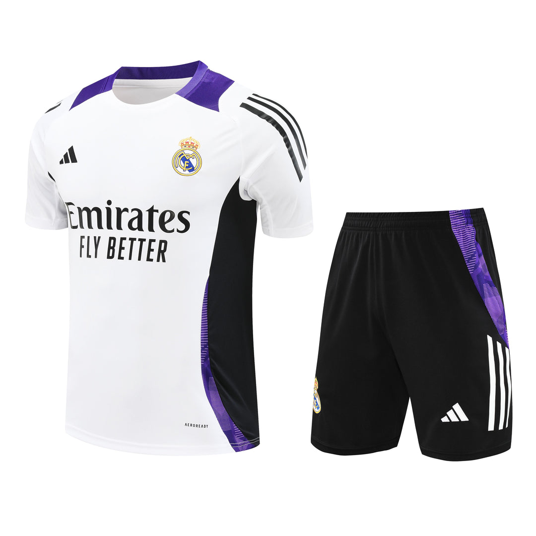Real Madrid 2024/25 Training Kit - White/Purple