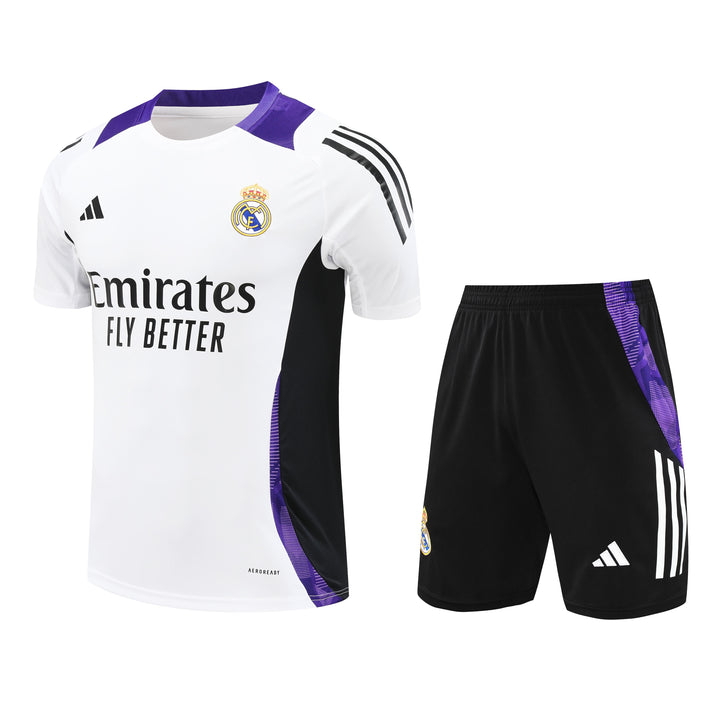 Real Madrid 2024/25 Training Kit - White/Purple