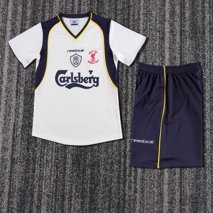 Liverpool 01/02 Children's Away Retro Set