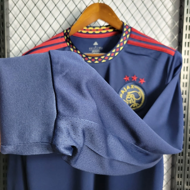 Ajax Away 22/23 Long Sleeve Shirt no. Adidas Fan Men's - Blue