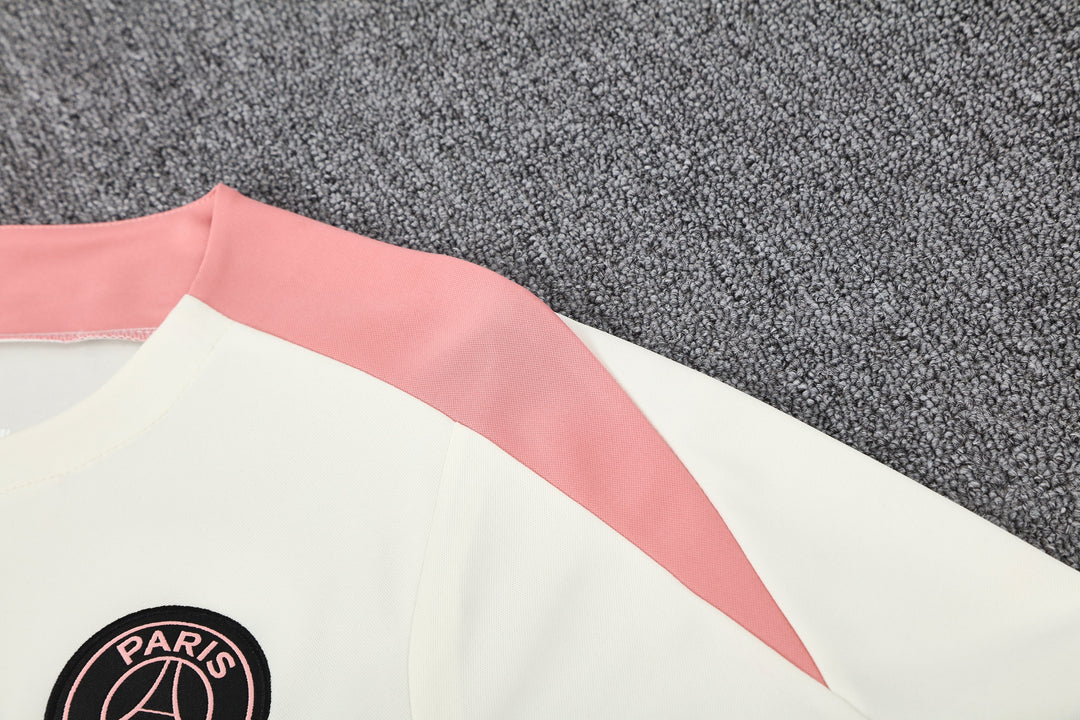 PSG 2025/26 Training Shirt - Off-White/Pink