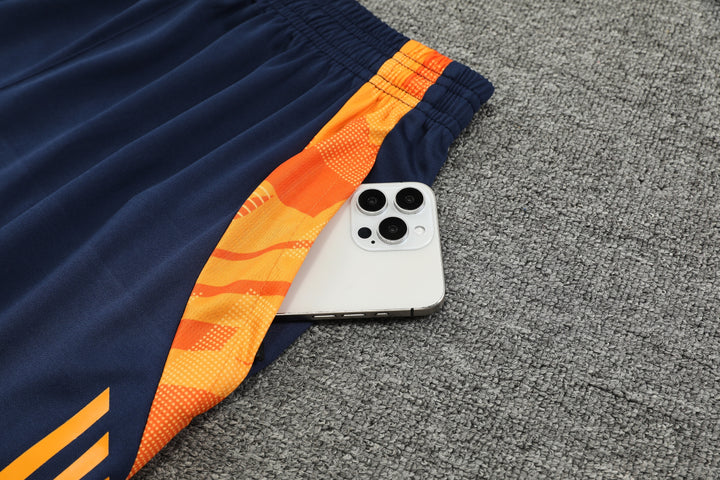 Real Madrid 2024/25 Training Kit - Light Blue/Orange