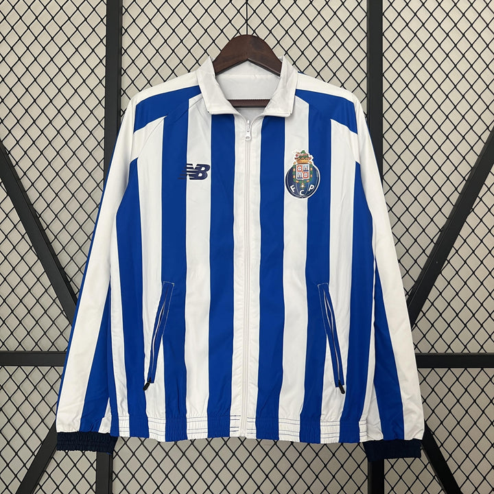 Porto Reversible Windbreaker Jacket - White/Blue