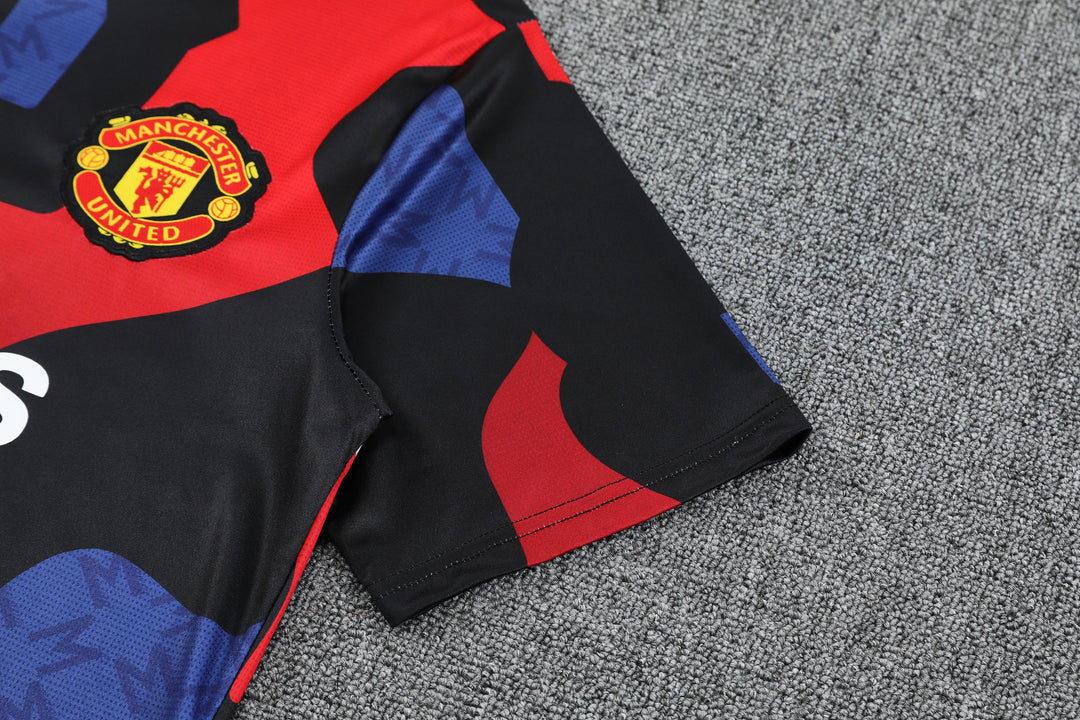 Manchester United 2025/26 Training Shirt - Blue/Red