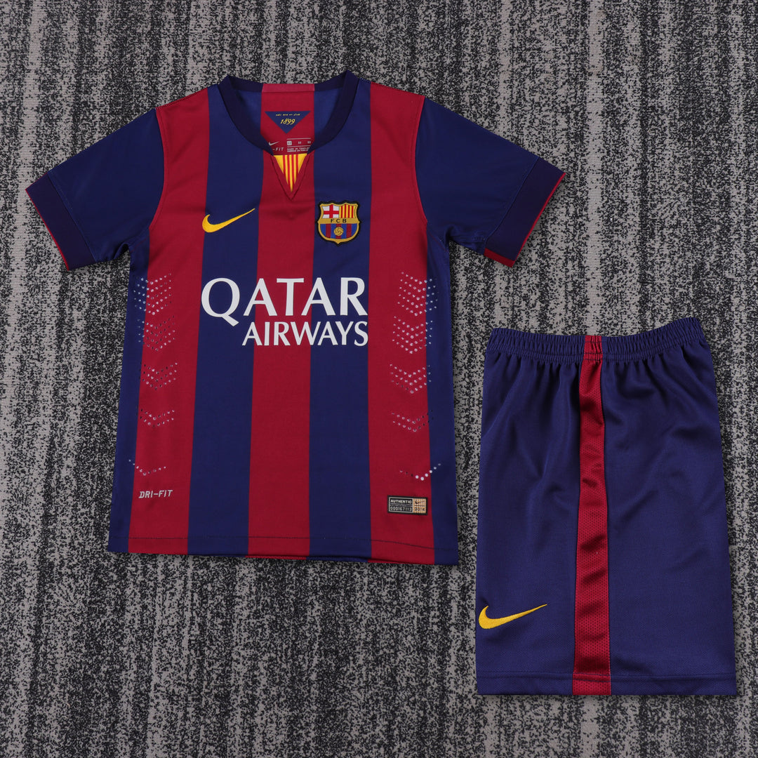 Barcelona 14/15 Children's Home Retro Set