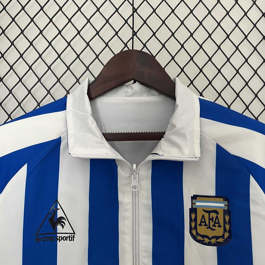 Argentina Reversible Windbreaker Jacket - Blue/White
