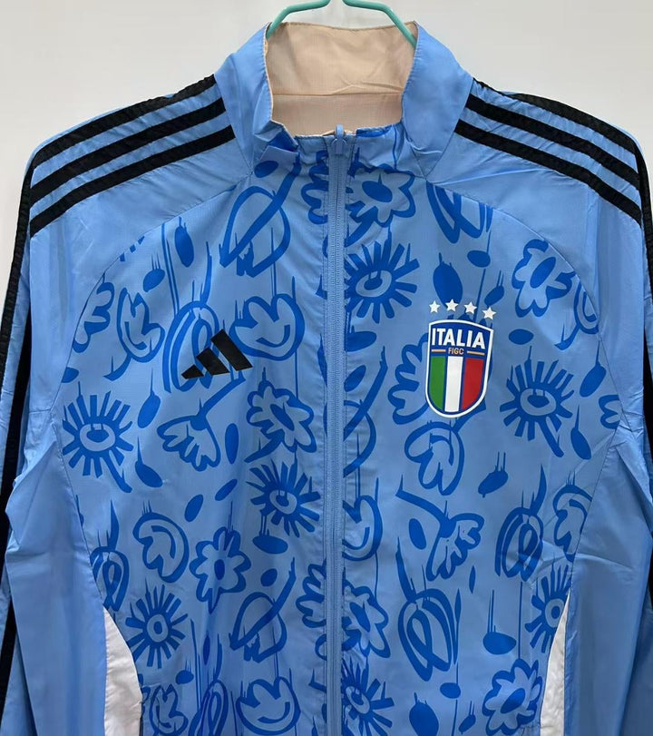 Italy Windbreaker Jacket - Light Blue