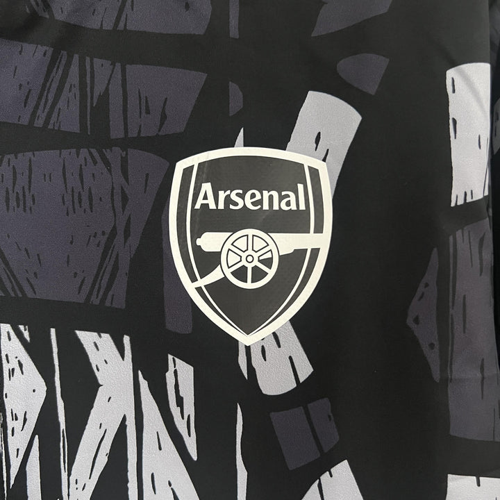 Arsenal 2024/25 Windbreaker Jacket - Black/Gray