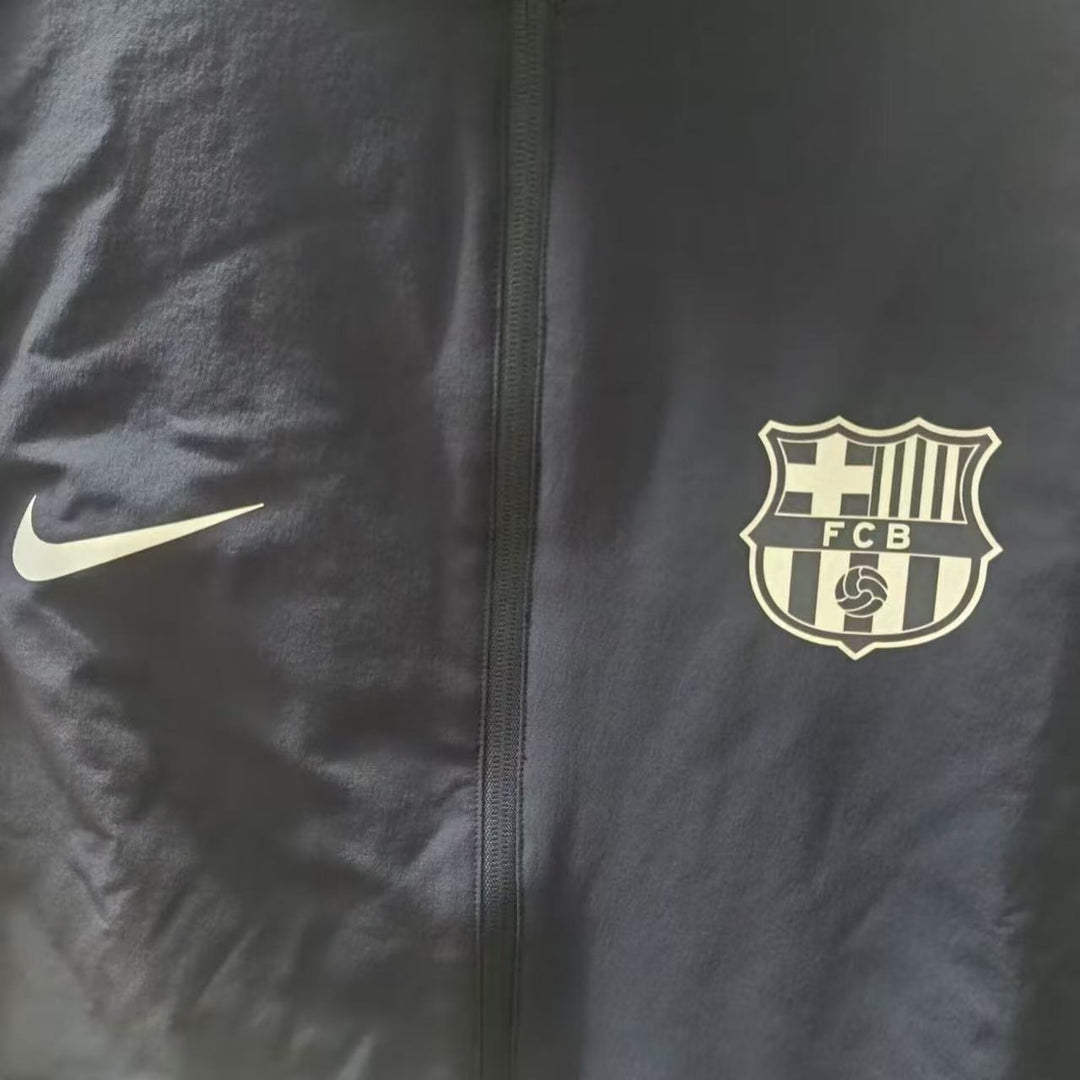 Barcelona Windbreaker Jacket - Navy Blue