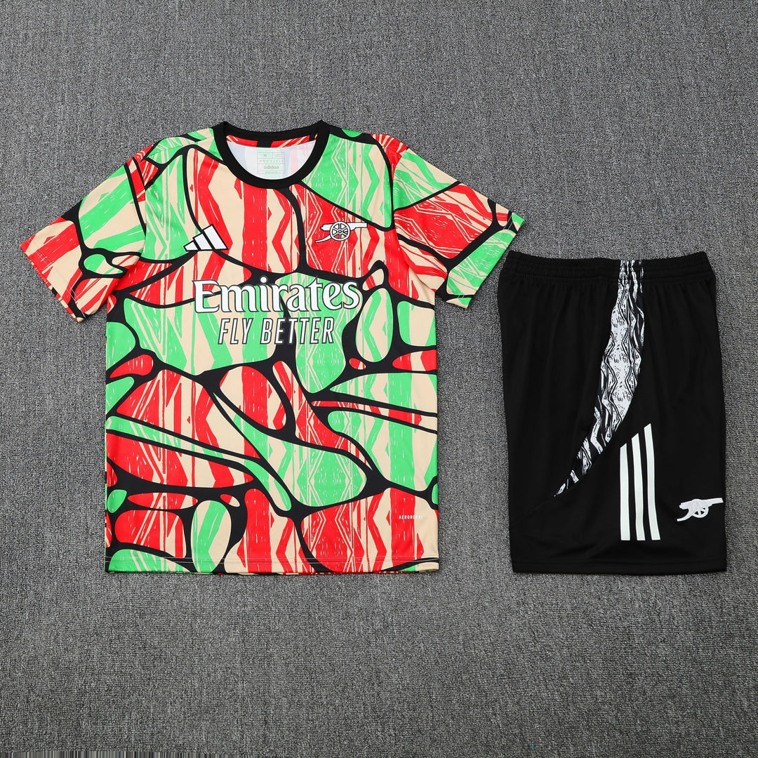 Arsenal 2025/26 Training Kit - Red/Light Green