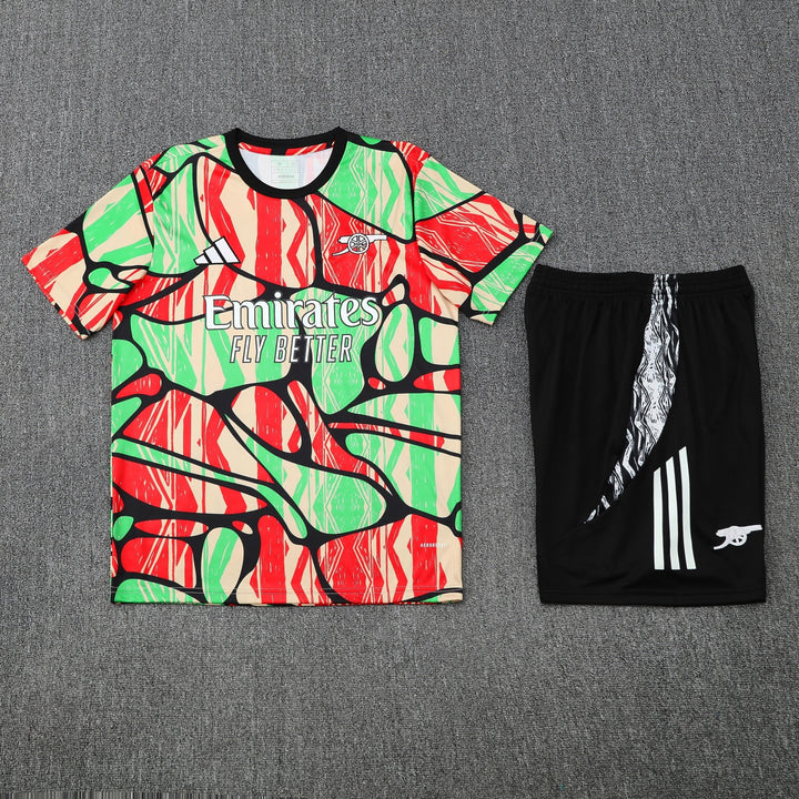 Arsenal 2025/26 Training Kit - Red/Light Green