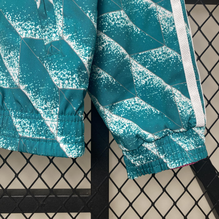 Germany Reversible Windbreaker Jacket - Turquoise/Pink