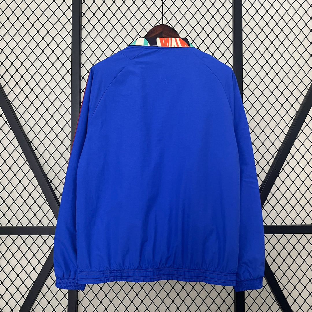 Arsenal 2024/25 Reversible Windbreaker Jacket - Navy Blue/Off-White