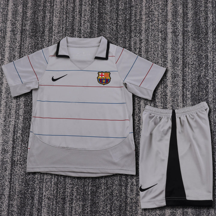Barcelona 03/04 Children's Away Retro Set