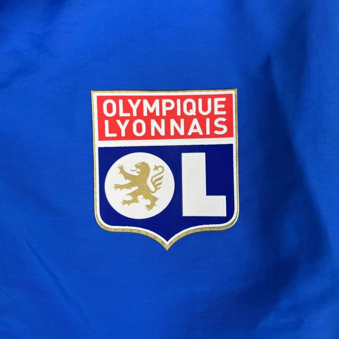 Lyon Reversible Windbreaker Jacket - Dark Blue/White