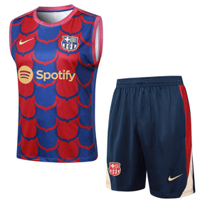 BARCELONA TANK TOP SET 24/25 - RED/BLUE