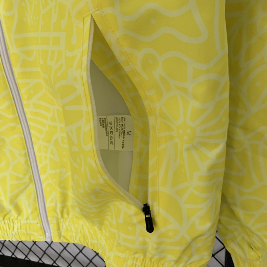 Brazil Reversible Windbreaker Jacket - Yellow/Blue