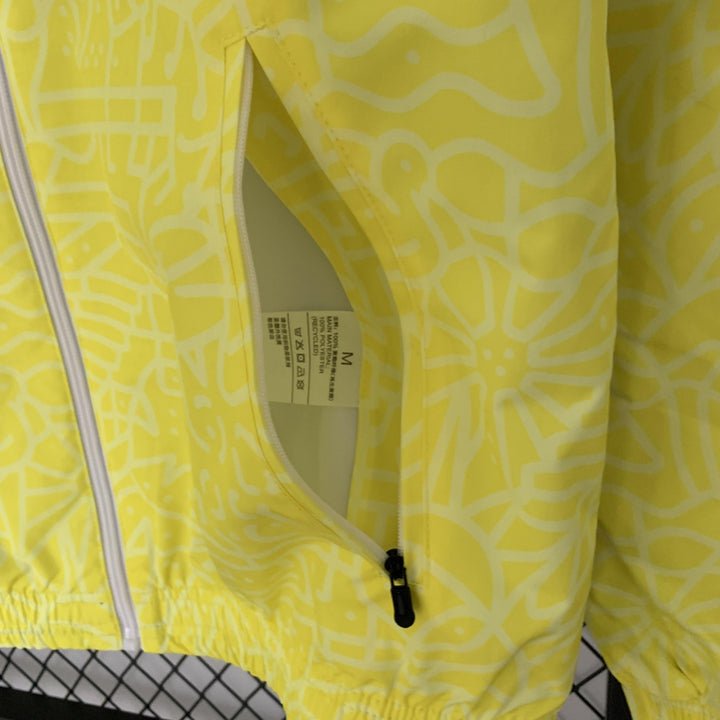 Brazil Reversible Windbreaker Jacket - Yellow/Blue