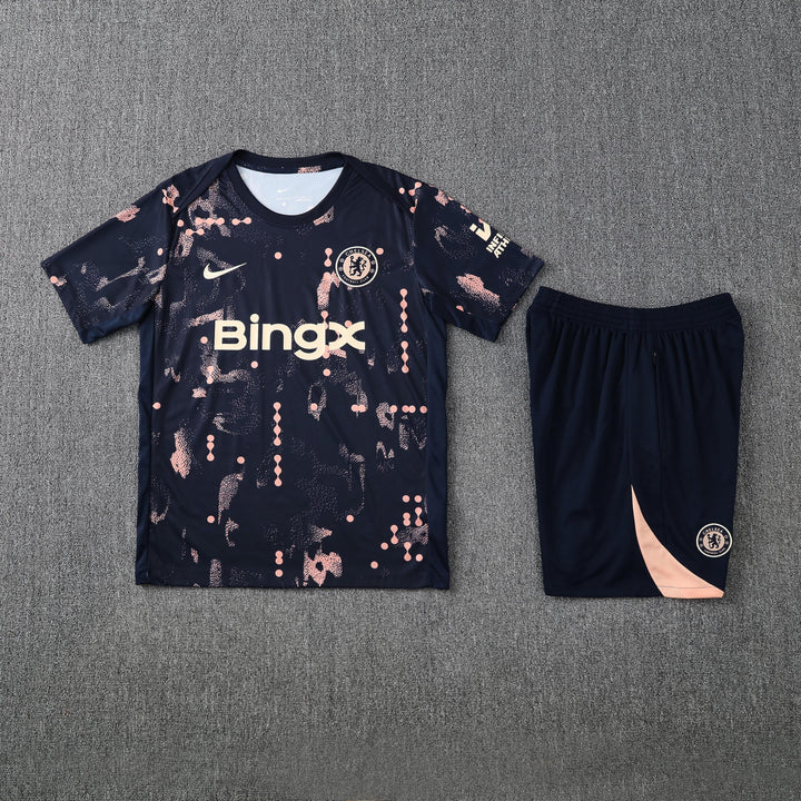 Chelsea 2025/26 Training Kit - Navy Blue/Salmon
