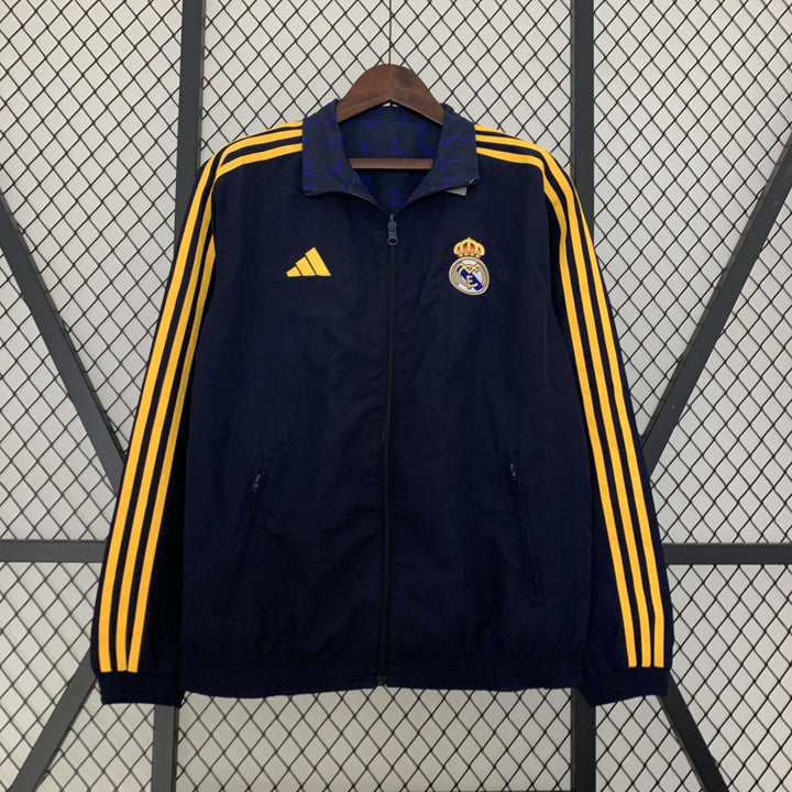 Real Madrid Reversible Windbreaker Jacket - Navy Blue II