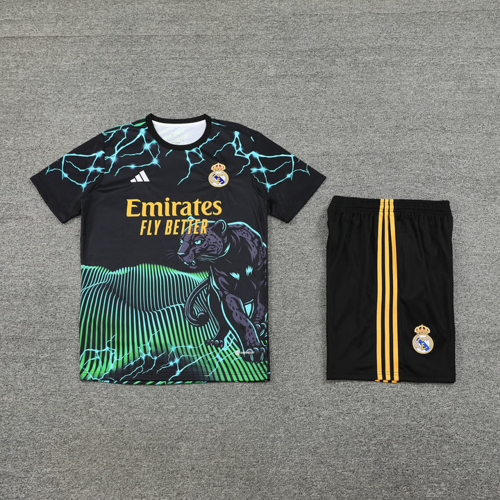 Real Madrid 2024/25 Training Kit - Black/Green
