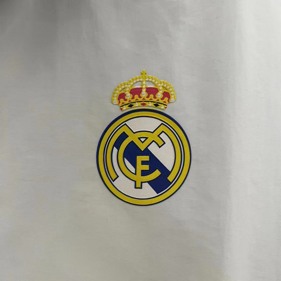 Real Madrid Reversible Windbreaker Jacket - White/Turquoise