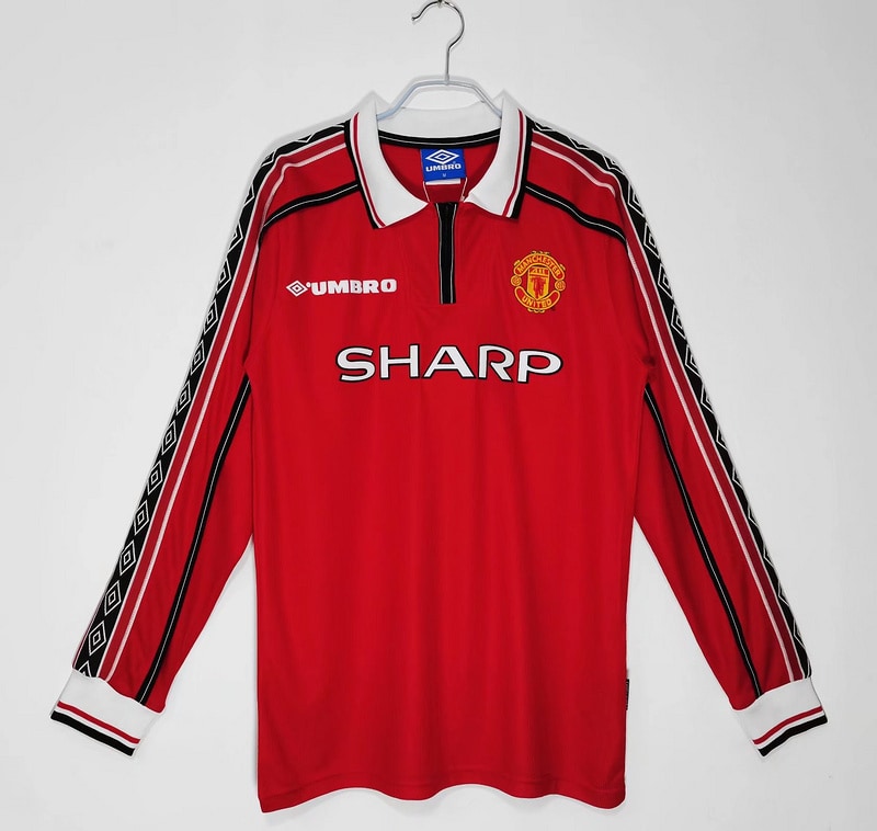 Manchester United 98/99 Home Retro Shirt - Long Sleeve