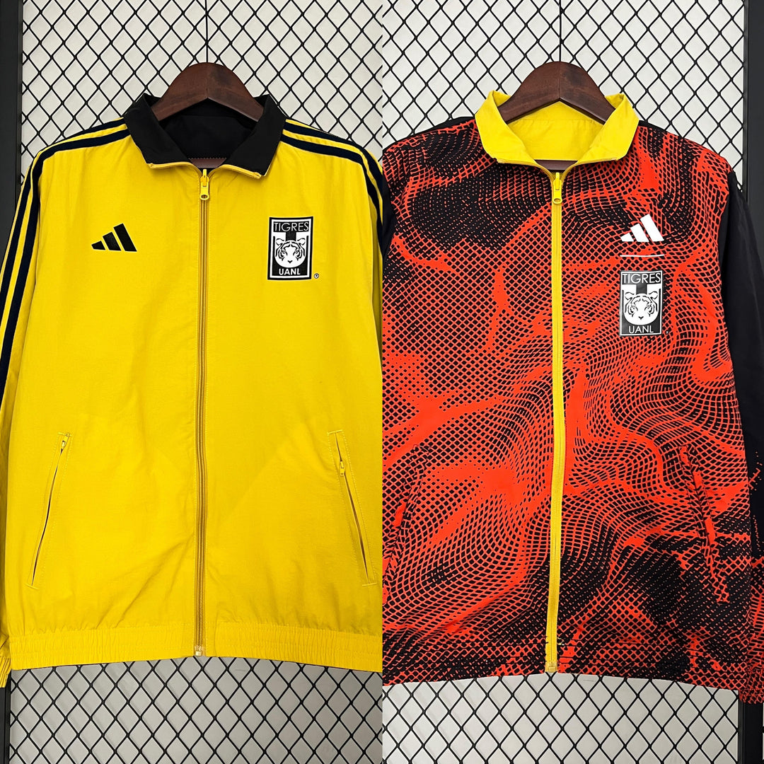 Tigres 2024/2025 Reversible Windbreaker Jacket - Yellow/Orange