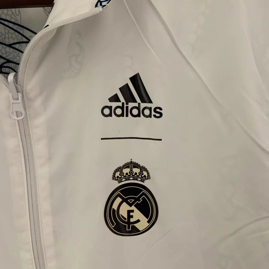 Real Madrid Reversible Windbreaker Jacket - White