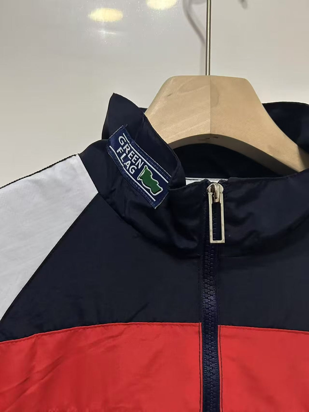 England Windbreaker Jacket - Navy Blue/White