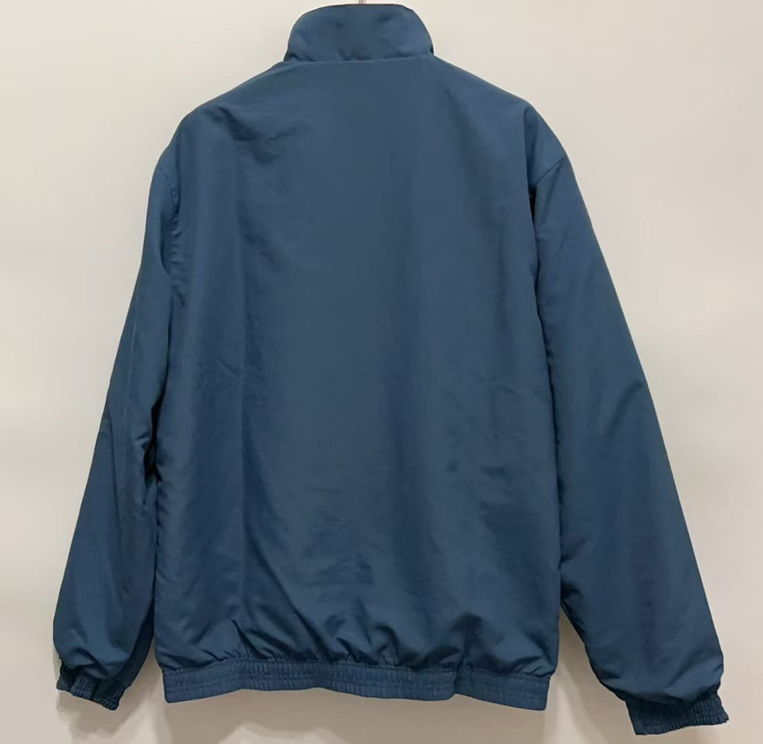 Portugal Reversible Windbreaker Jacket - Red/Bluish Gray