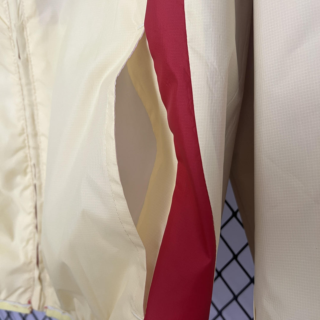 Spain Reversible Windbreaker Jacket - Yellow/Red
