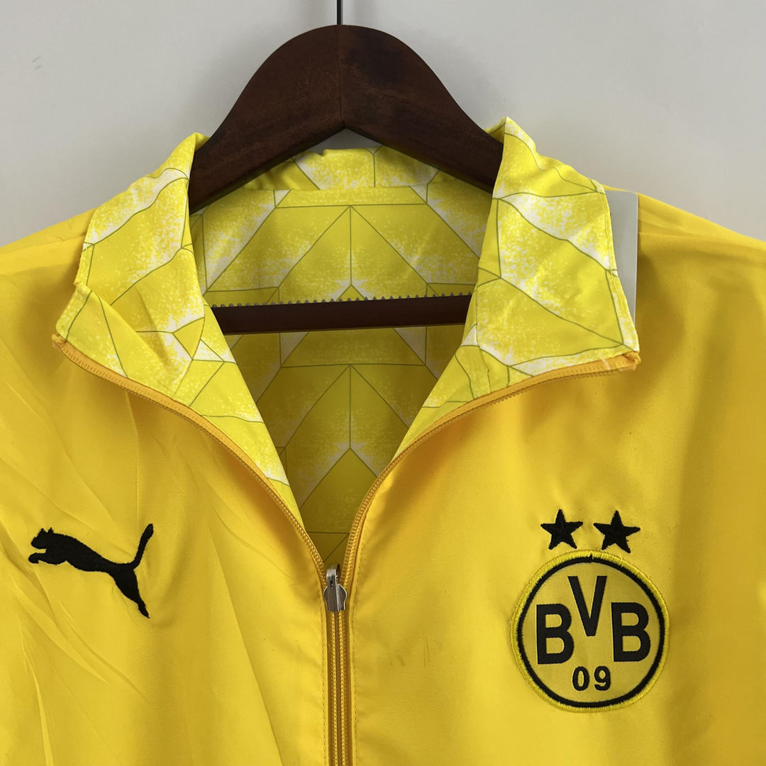 Borussia Dortmund Reversible Windbreaker Jacket - Yellow II