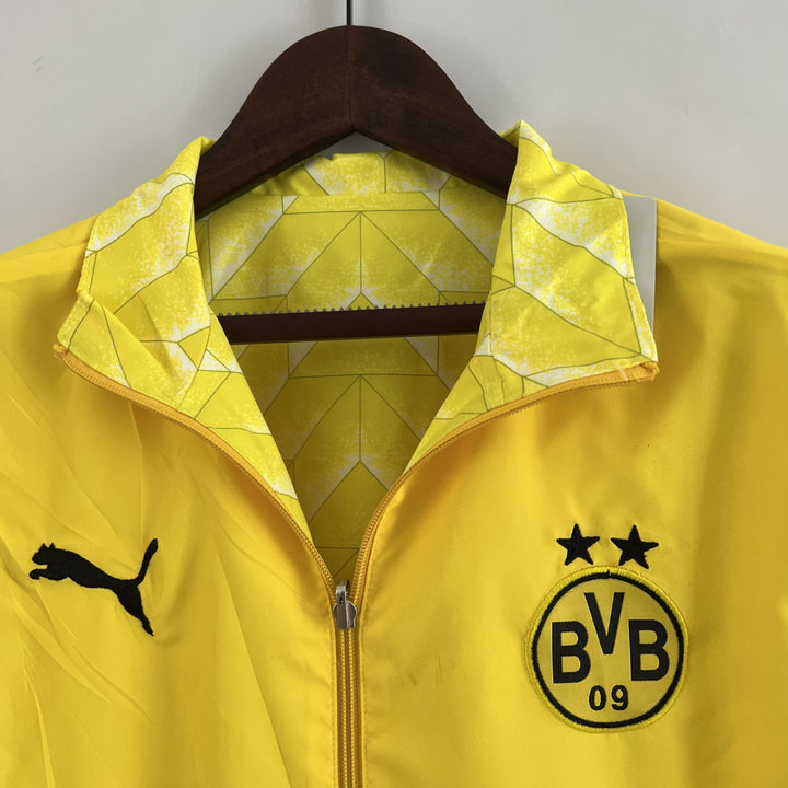 Borussia Dortmund Reversible Windbreaker Jacket - Yellow II