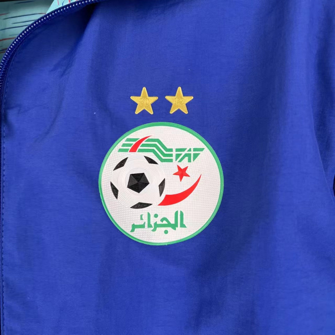 Algeria Reversible Windbreaker Jacket - Blue/Turquoise