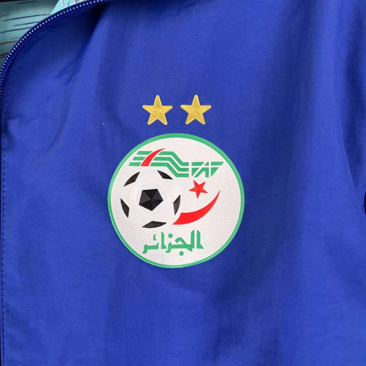 Algeria Reversible Windbreaker Jacket - Blue/Turquoise
