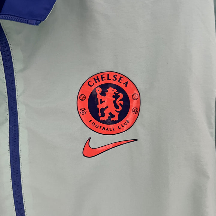 Chelsea Reversible Windbreaker Jacket - Blue/Turquoise