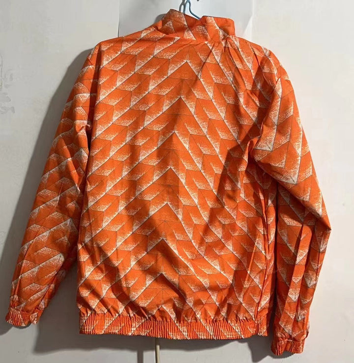 Netherlands Reversible Windbreaker Jacket - Orange/Blue