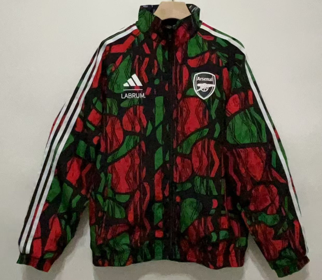 Arsenal Reversible Windbreaker Jacket - Red/Black
