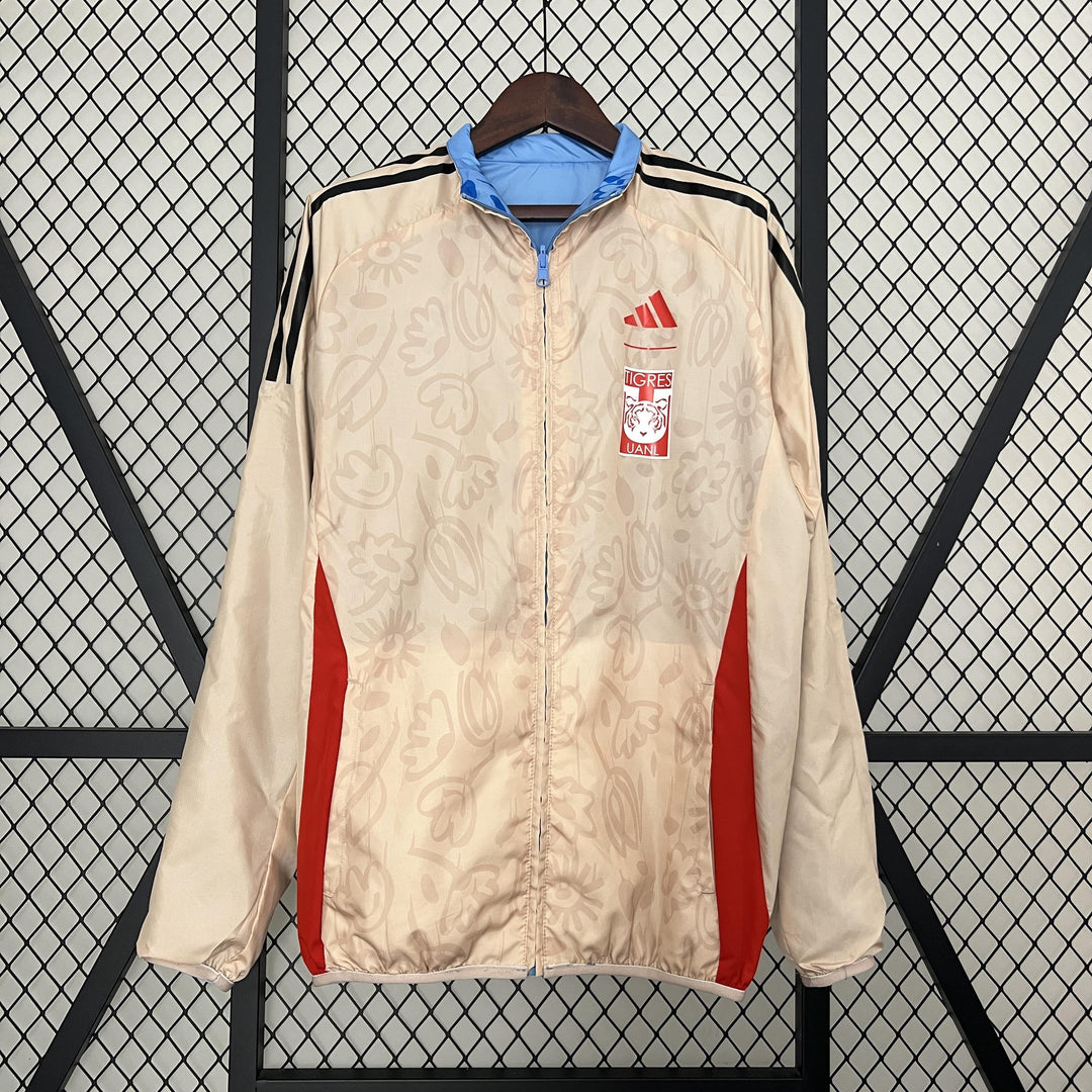 Tigres Reversible Windbreaker Jacket - Light Blue/Beige