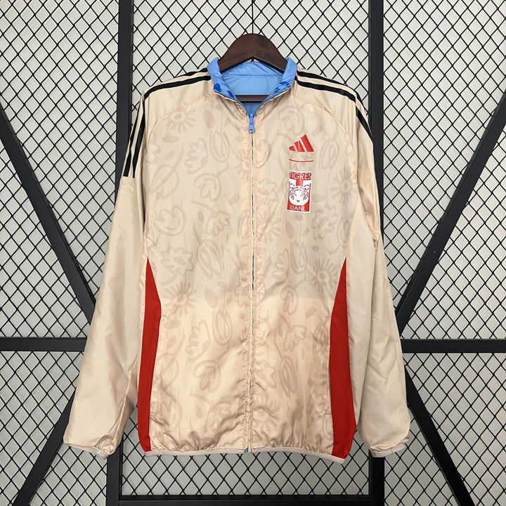 Tigres Reversible Windbreaker Jacket - Light Blue/Beige