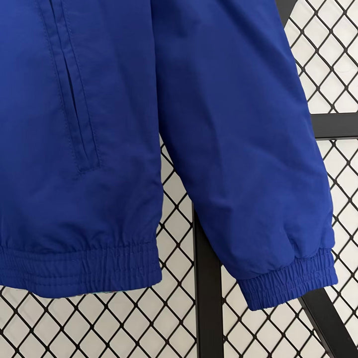 Chelsea Reversible Windbreaker Jacket - Blue/Turquoise