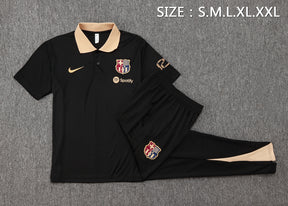 Barcelona 2024/25 Polo Set - Black